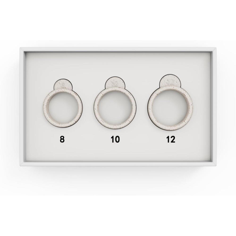 image:imageAmazfit Helio Smart Ring Health Tracker Fitness Tracker Ring No Subscription Monitors Sleep Heart Rate amp Stress Titanium Alloy Fast 14Hr Charging SwimShower WaterResistant Size 12Sizing Kit