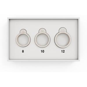 Amazfit Helio Smart Ring Health Tracker, Fitness Tracker Ring, No Subscription, Monitors Sleep, Heart Rate & Stress, Titanium Alloy, Fast 1.4-Hr Charging, Swim/Shower Water-Resistant (Size 12)(Sizing Kit)