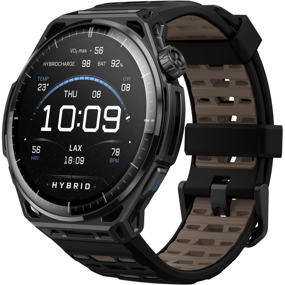 image:imageAmazfit Balance Ultra 49mm GPS Smartwatch 5 Buttons 15 AMOLED Sapphire Glass Titanium Case Flashlight 30Day Battery 64GB 180 Sports Hybrid Training amp HYROX Mode 10 ATM for Android amp iOSTitanium