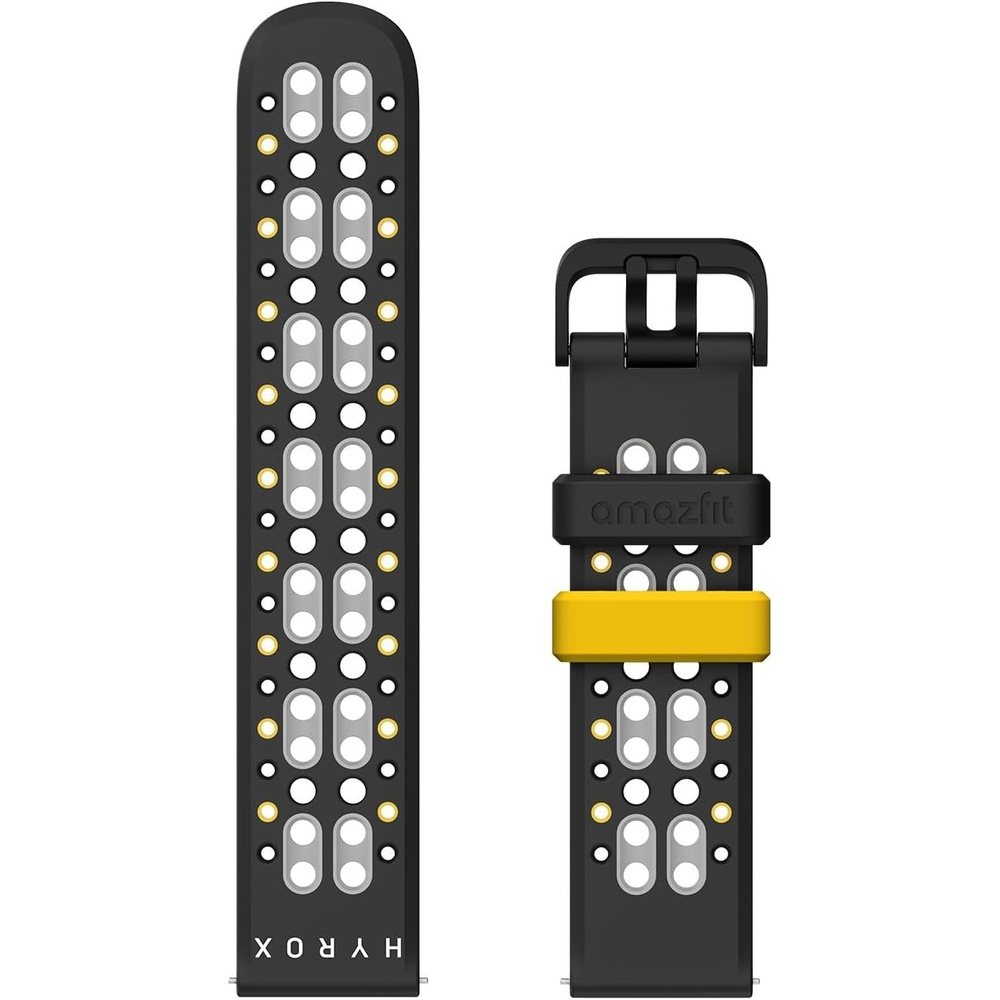image:imageAmazfit HYROX Silicone Sports Strap 22mm Official Watch Wristband Compatible with Balance 2 Balance Bip 6 TRex 3 Cheetah Pro Bip 5 Cheetah GTR 4